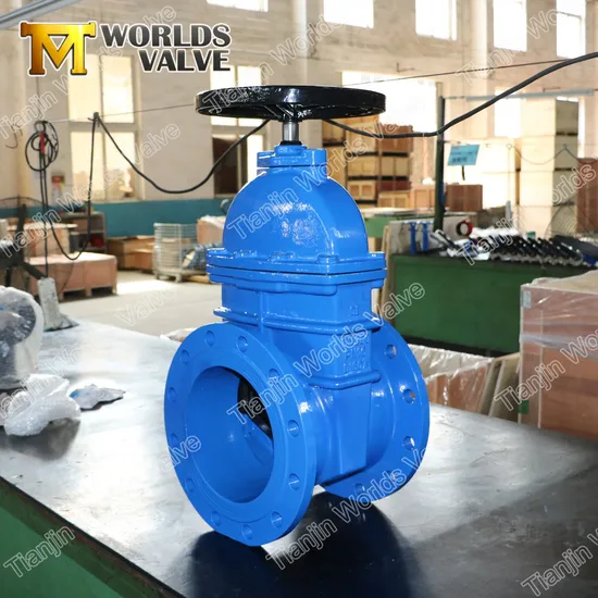 BS5163 Awwa C515 C509 DIN3202 F4 F5 GOST Kr JIS as Wras CE Ggg40/50 Ductile Cast Iron Resilient Rubber Seat Seated Double Flange Flanged Wedge Water Gate Valves