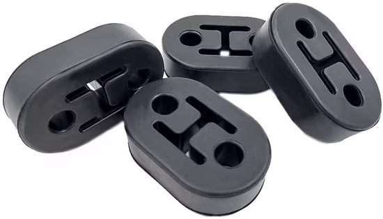 4 Hole Rubber Hanger Tailpipe Mount Brackets Insulator Exhaust Tail Pipe Mount Bushing