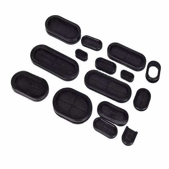 Senseco Manufacturer Direct Sale Customized Oval Cable Rubber Protective Ring Wire Grommet